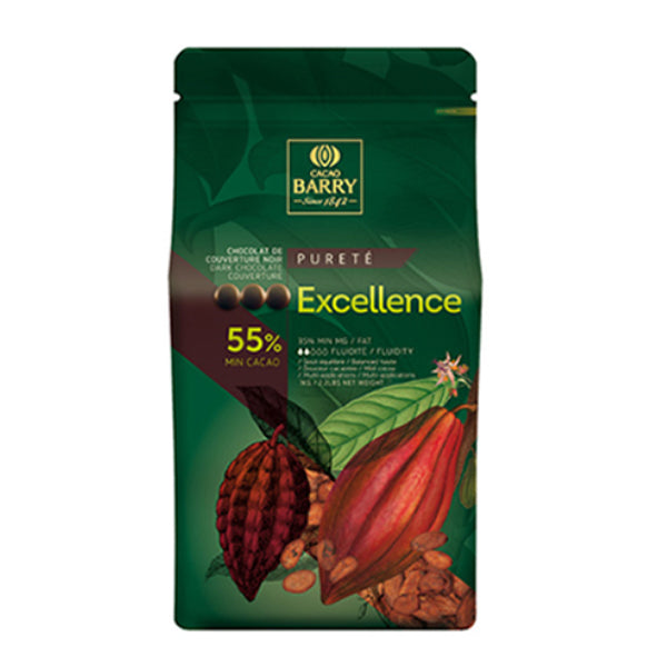 カカオバリー ピストール エクセランス 1kg ( 55% / タブレット / チョコレート / ビター )