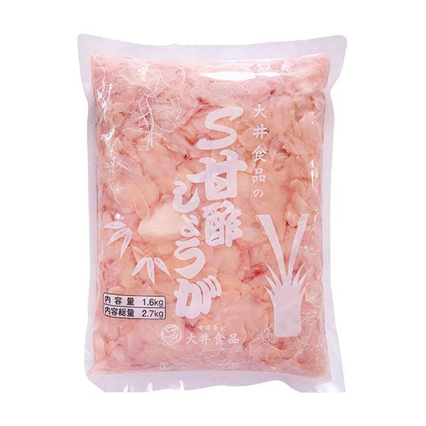 大井食品 甘酢 ガリ ピンク 1.6kg ( ガリ / 生姜 )