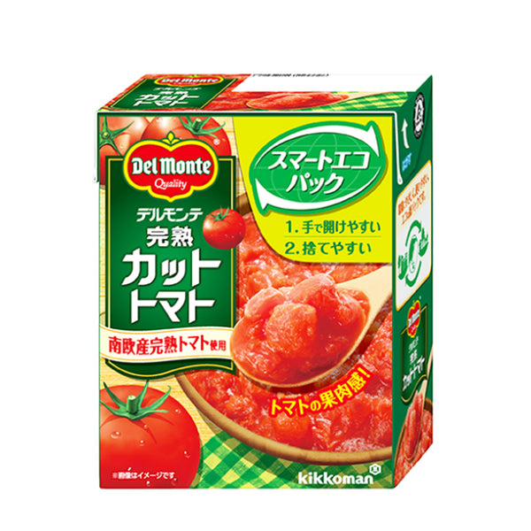DEL 完熟 カットトマト 紙パック 388g ( トマト / ピューレ )