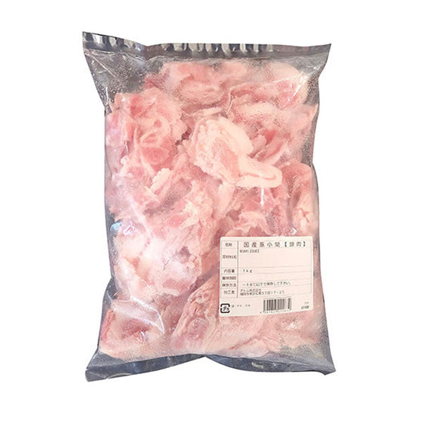 国産 豚コマ 肉 1kg ( 豚小間 / 豚こま / 頭肉 )