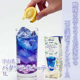 守山乳業 バタフライピー ティー 1L ( ドリンクベース / 紅茶 / 割り材 )