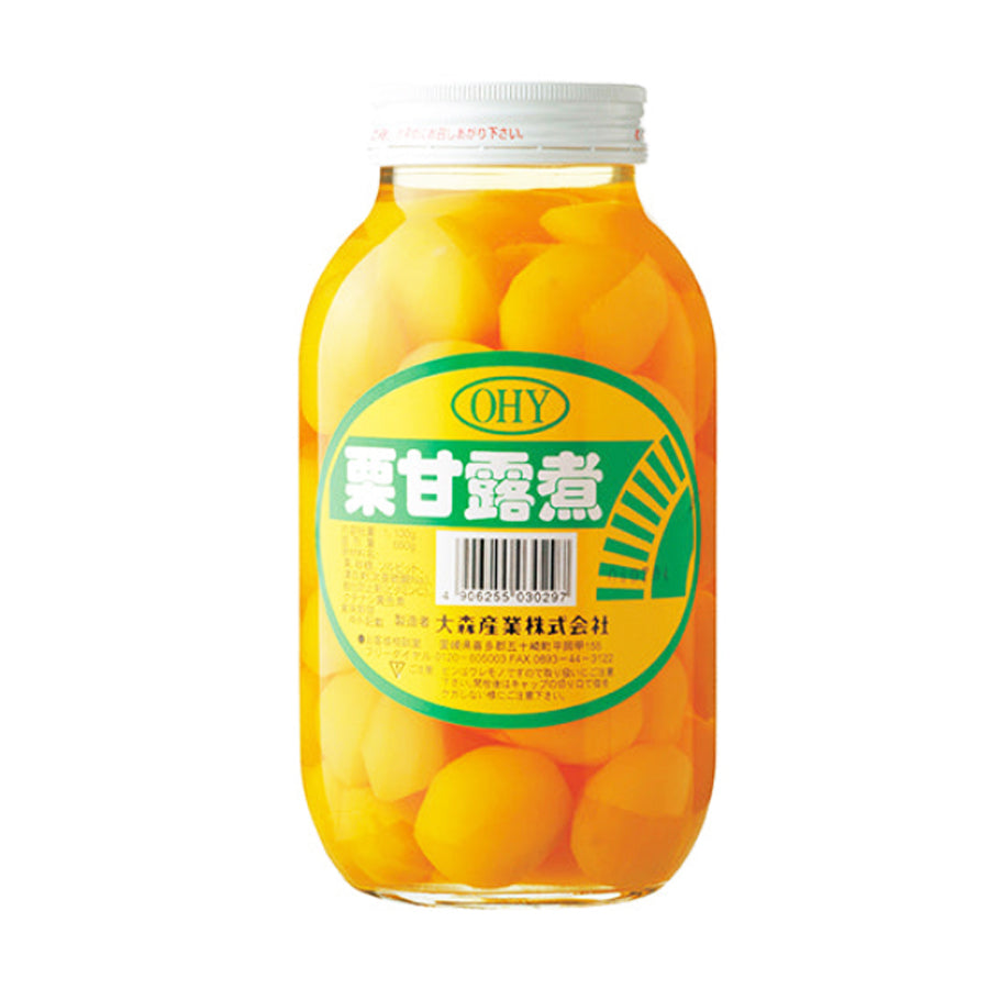 大森 栗 甘露煮 大瓶 1.1kg ( 韓国産 / 40~60粒入り / マロン / 栗
