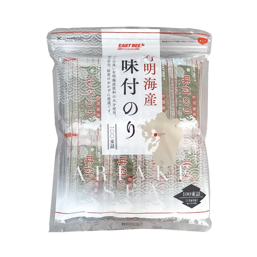 EASTBEE 有明海産 味付 海苔 5枚×100束 ( 味付けのり / 味付きのり