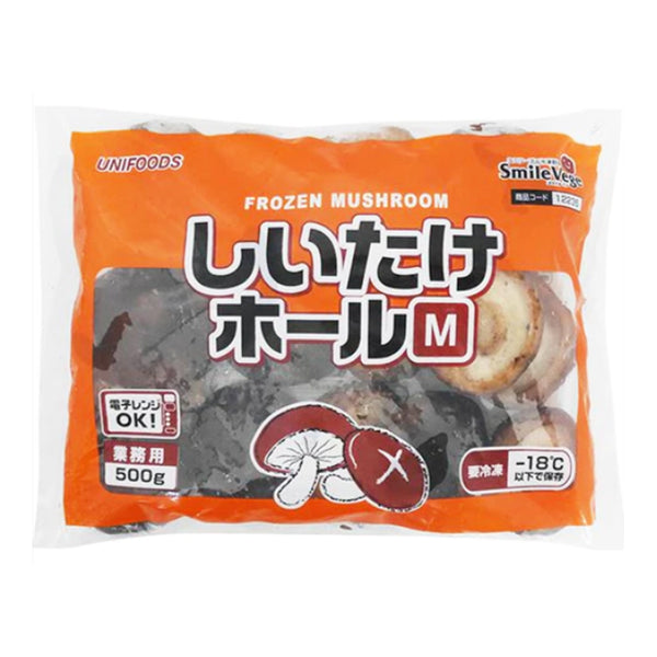 ユニフーズ 椎茸 500g ( しいたけ / シイタケ / ホール / バラ凍結 / 約4~6cm )