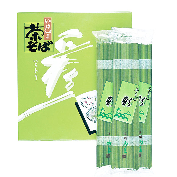 彩茶そば 120g×10本 ( 乾麺 / 茶そば / 抹茶 / 瓦そば