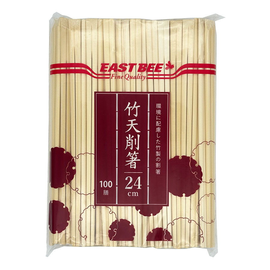 EASTBEE 竹天削箸 100膳 ( お箸 / 割り箸 / 24cm )[ 4984183024038