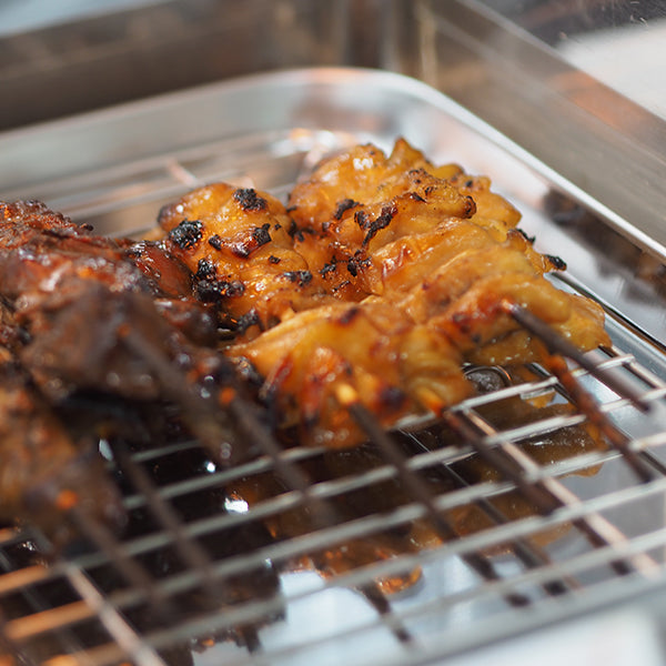 EASTBEE 炎の焼鳥 皮串 27g×10本 ( タレ付き / 焼き鳥 / やきとり / 焼きとり / ヤキトリ )