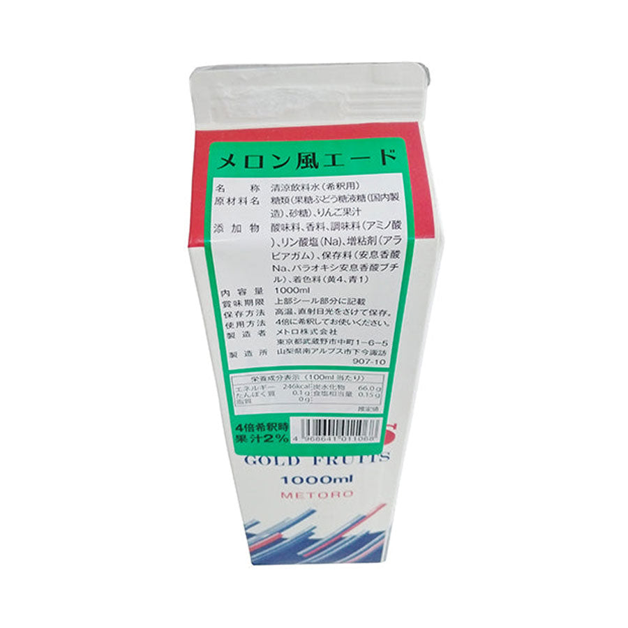 メトロ メロン風エード 1L ( 割材 / ドリンクベース / 氷みつ