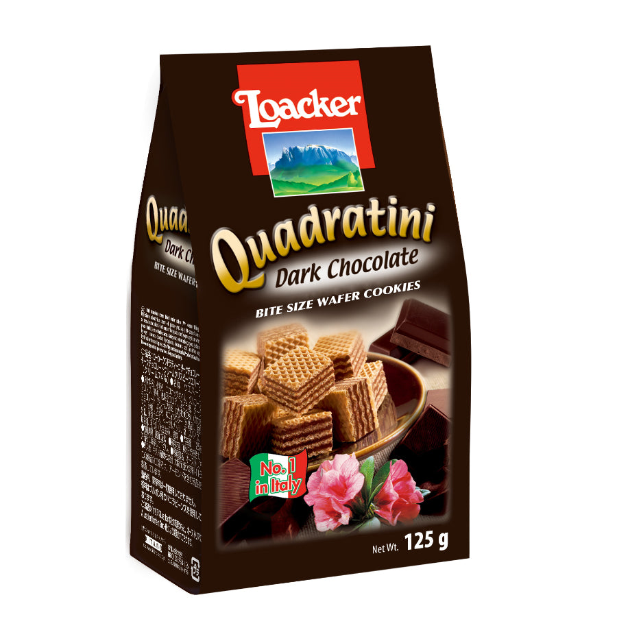 ロアカー クワドラティーニ ダーク チョコ 125g ( ウエハース