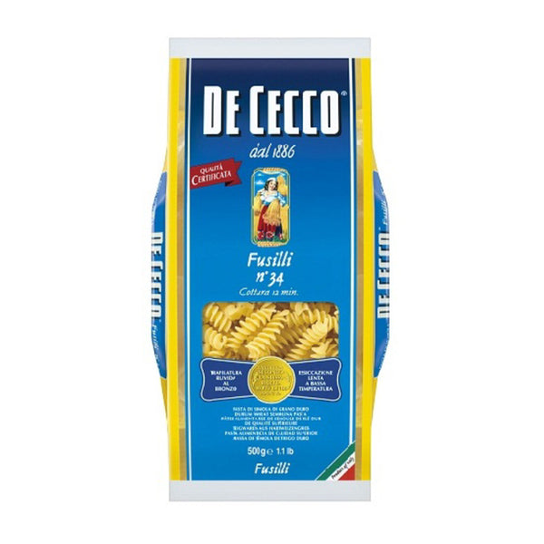 ディチェコ フスィリ 500g ( No34 / フィジリ / フジッリ )