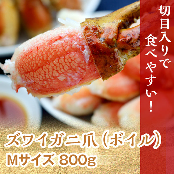 ボイル ズワイ爪 Mサイズ 800g ( カニ / かに / 蟹 / 21~24本入り )