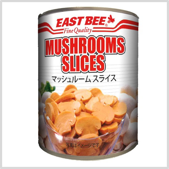 EASTBEE マッシュルーム スライス 2号缶 ( きのこ / 缶詰 )