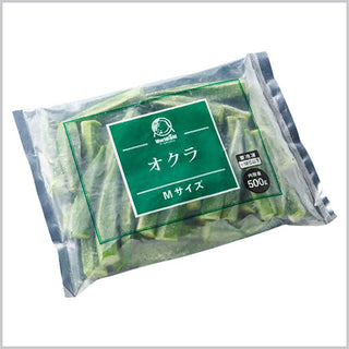 冷凍 オクラ Mサイズ 500g ( ホールタイプ / 野菜 / バラ凍結 )