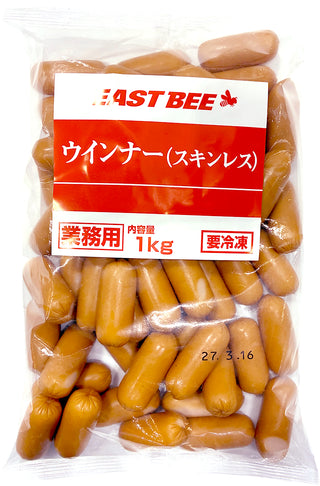 EASTBEE スキンレス ウインナー 1kg ( ソーセージ / 皮なし )