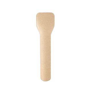 デザート 紙 スプーン 500本 ( 約9cm / クラフト )