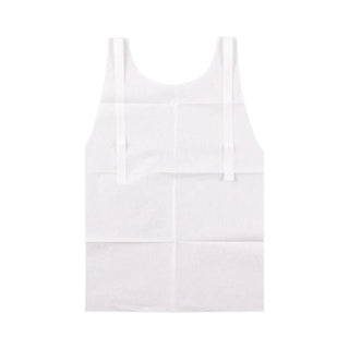 紙 エプロン 50枚 ( 白 / ホワイト )