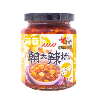 友盛貿易 朝天 激辛 調味料 ニンニク入り 240g ( にんにく / 大蒜 )