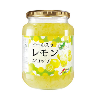 【賞味期限2025年10月22日まで】ピール入り レモン シロップ 920g ( 檸檬 / れもん / かき氷 / 割材 )