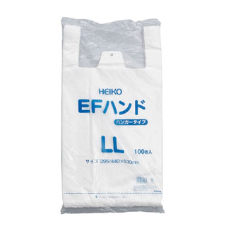 シモジマ EF ハンド LLサイズ 100枚 ( ビニール袋 / 手提げ / テイクアウト )