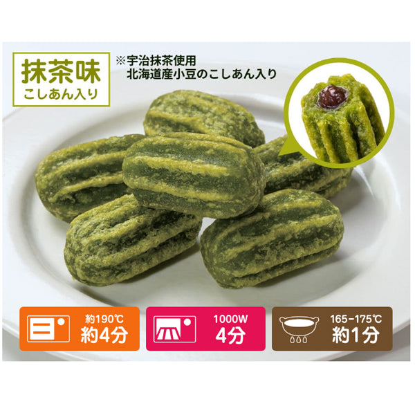 日清製粉ウェルナ パクっと チュロス 抹茶味 500g ( 約4.5cm / こしあん入り )