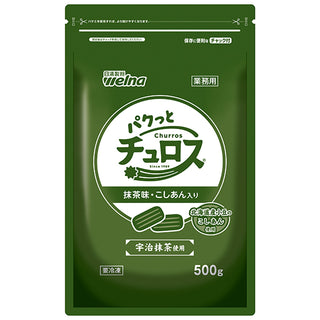 日清製粉ウェルナ パクっと チュロス 抹茶味 500g ( 約4.5cm / 約50個 / こしあん入り )