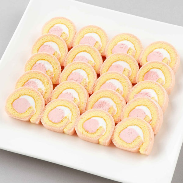 日東ベスト カット済み ロールケーキ いちご 210g ( 20カット / ストロベリー )