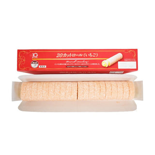 日東ベスト カット済み ロールケーキ いちご 210g ( 20カット / ストロベリー )