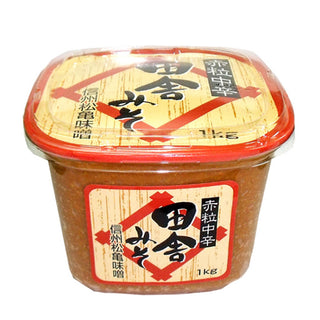 松亀味噌 田舎 みそ 1kg ( 味噌 /カップ入り )