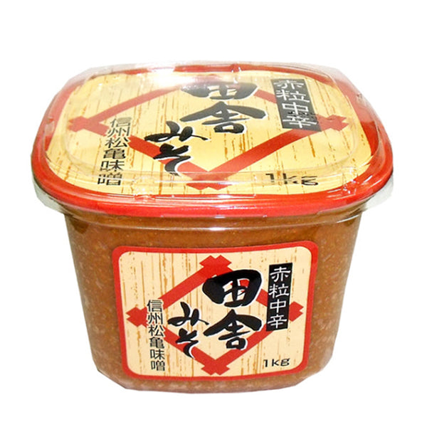 松亀味噌 田舎 みそ 1kg ( 味噌 /カップ入り )