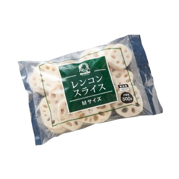 冷凍 レンコン スライス 500g ( 蓮根 / カット済み / 野菜 / バラ凍結 )