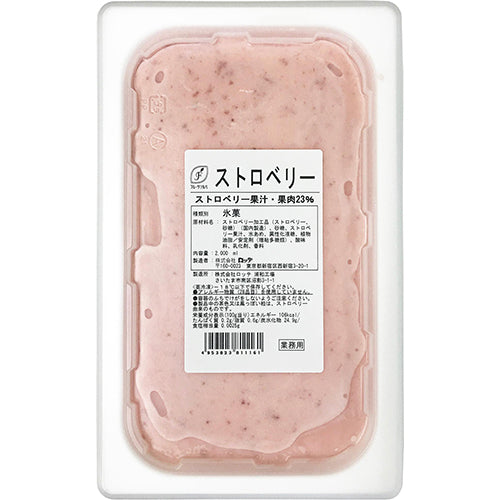 ロッテ フルーツソルベ ストロベリー 2L ( 業務用 / 冷凍 / アイスクリーム / シャーベット )