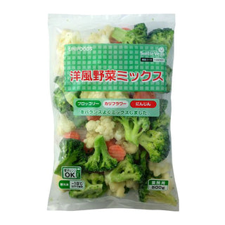 ユニフーズ 洋風野菜ミックス 500g ( ブロッコリー / カリフラワー / にんじん / バラ凍結 )