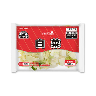 ユニフーズ カット 白菜 500g ( IQF / バラ凍結 / 鍋 )