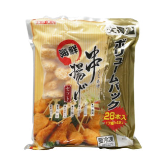 大容量 海鮮 串揚げ セット 28本 ( 串カツ / 海鮮串4種 野菜串3種×各4本 )