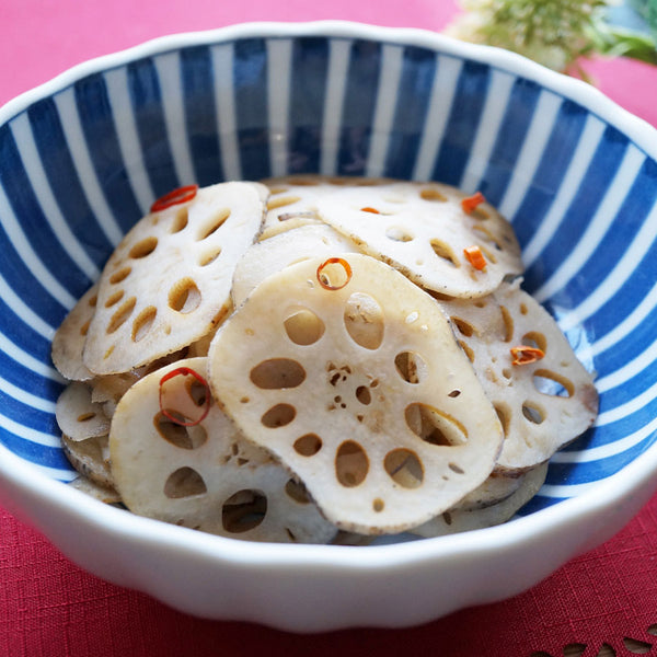 長橋商店 水煮 れんこん ホール M 1kg ( 5本 / 蓮根 / 根菜 )