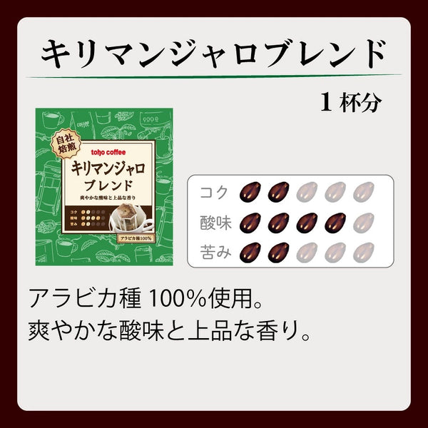 toho coffee ドリップカフェ キリマンジャロ ブレンド 1個 ( コーヒー / 珈琲 )