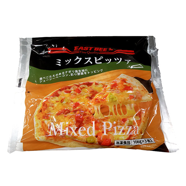 EAST BEE ミックスピッツァ 206g×3枚 ( ピザ /pizza / 冷凍ピザ / ペパロニ / チーズ ）