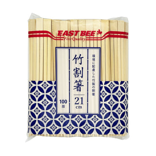EASTBEE 竹割箸 100膳 (  お箸 / 割り箸 / 21cm )