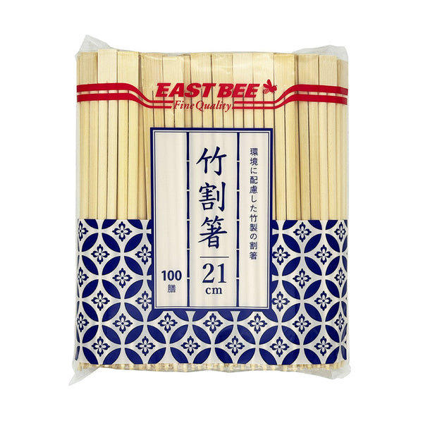 EASTBEE 竹割箸 100膳 (  お箸 / 割り箸 / 21cm )