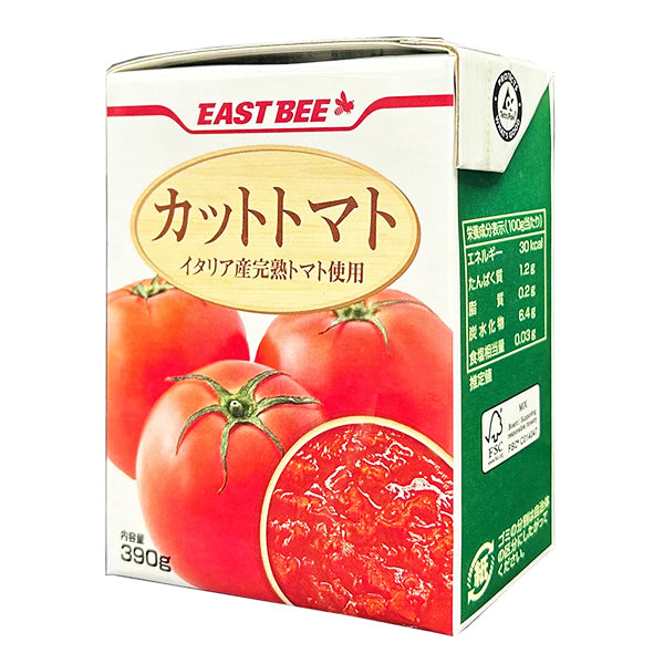 EAST BEE カットトマト (テトラパック) 390g