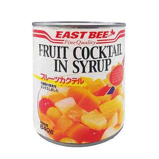 EASTBEE フルーツカクテル 840g ( 固形量500g / 黄桃 / 洋梨 / パイナップル / ぶどう / さくらんぼ )