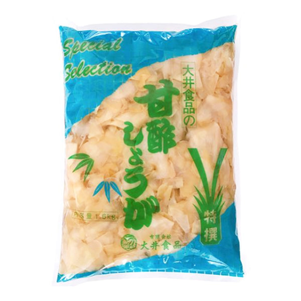 大井食品 甘酢 しょうが 白 1.6kg ( 生姜/ ガリ )