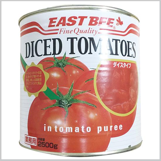 EAST BEE ダイストマト 2500g（固形量1500g）1号缶 #1