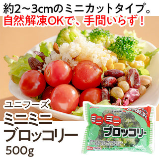 ユニフーズ ミニミニ ブロッコリー 500g ( 約2~3cmカット / バラ凍結 / 自然解凍可能 )