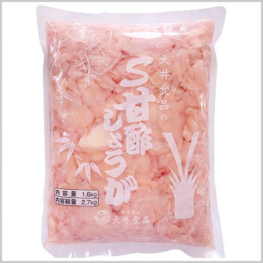大井食品 甘酢ガリピンク 1.6kg